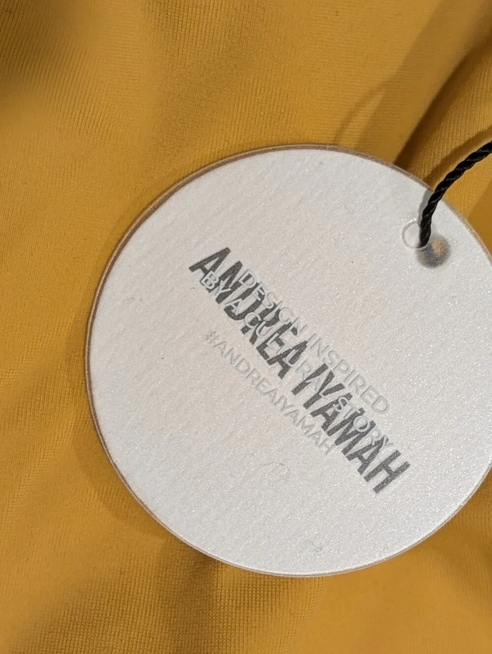 Andrea Iyamah Mona Embroidered Bikini Bottom in Yellow XXL
